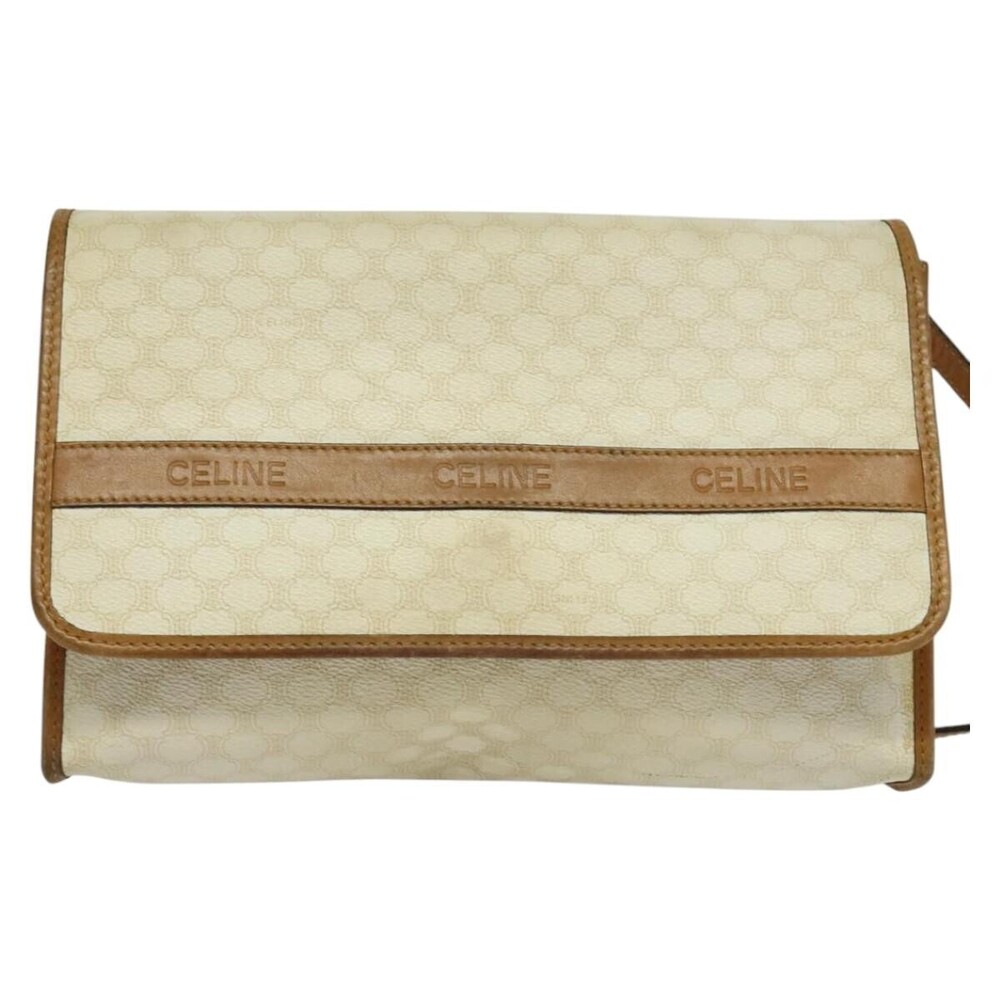 Celine Vintage Macadam Canvas and Leather